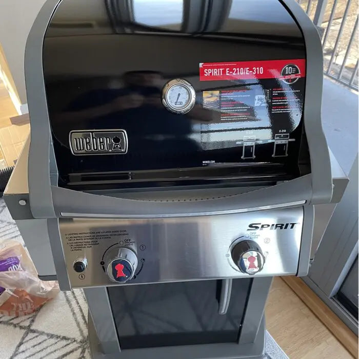 Weber Griddles E-210 2-Burner Propane Gas Grill with Cabinet